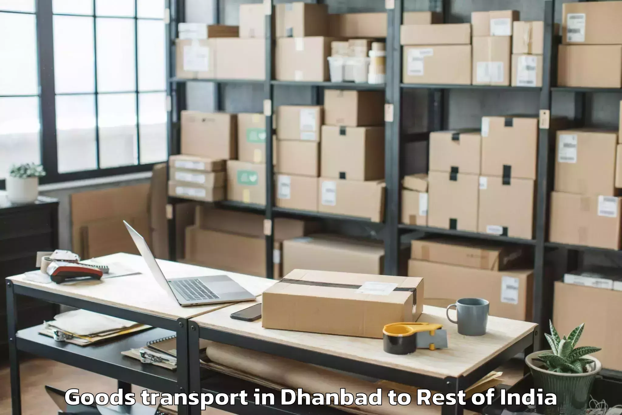 Efficient Dhanbad to Bandlaguda Jagir Goods Transport